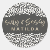 Empreinte de léopard soixante et sassy 60e anniver