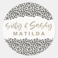 Empreinte de léopard soixante et sassy 60e anniver