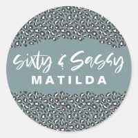 Empreinte de léopard soixante et sassy 60e anniver