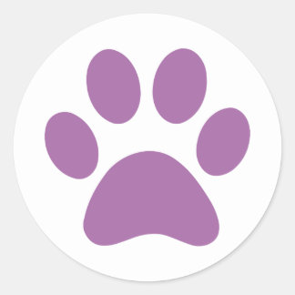 Sticker Rond Empreinte de patte