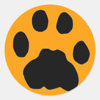 STICKER ROND EMPREINTE DE PATTE COUGAR