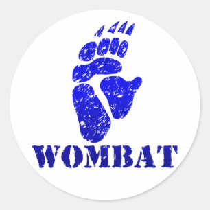 Sticker Rond Empreinte Wombat III