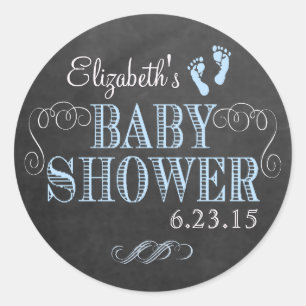 Sticker Rond Empreintes de pas et regard de tableau dans le