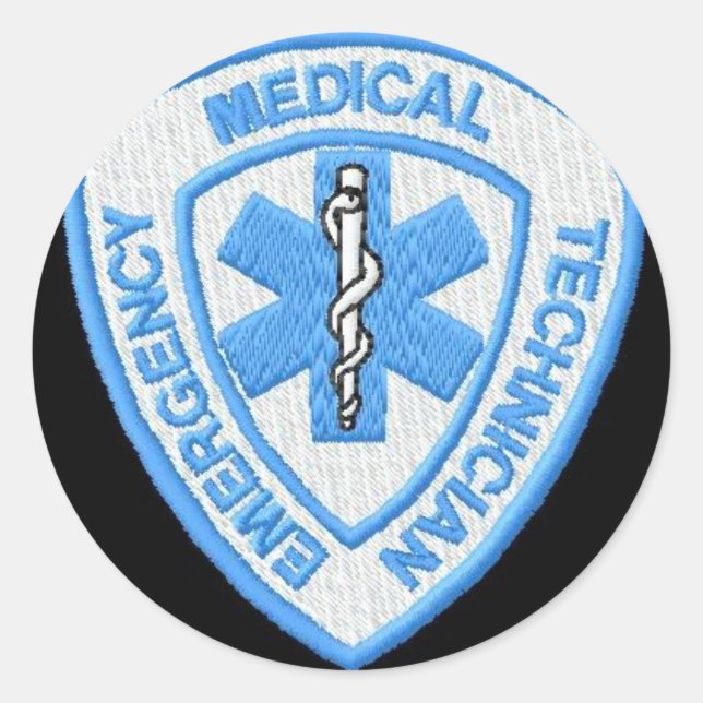 STICKER ROND EMT BADGE (Devant)