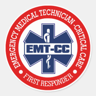 Sticker Rond EMT-CC (technologie Médicale de secours - soin