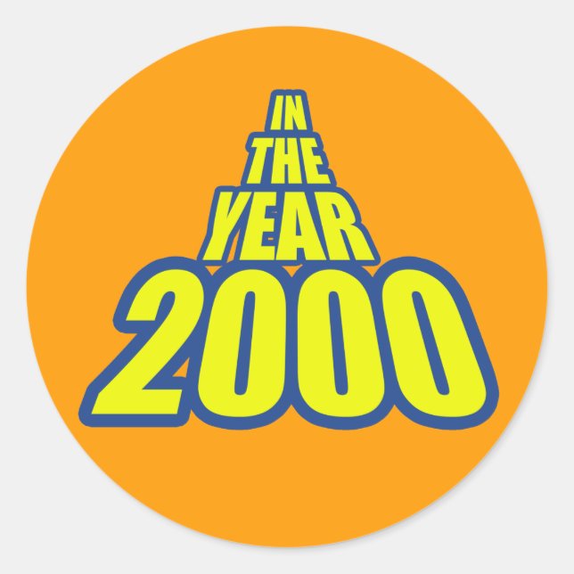 Sticker Rond En 2000 (Devant)