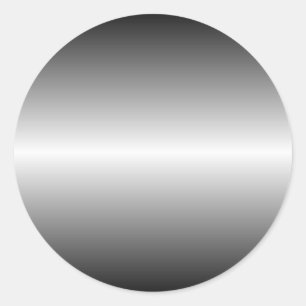 Sticker rond en acier brillant
