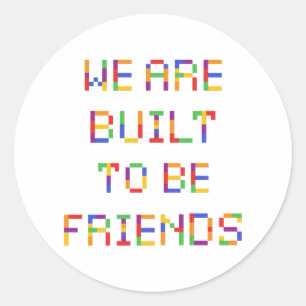 Sticker Rond En classe Saint-Valentin