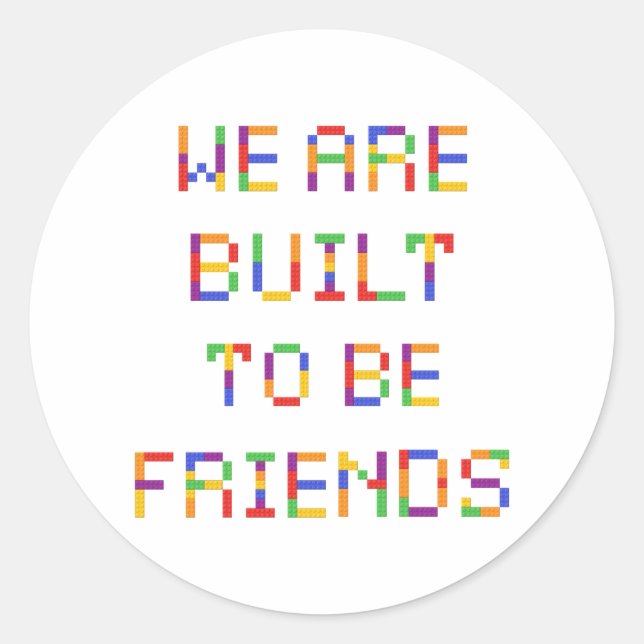 Sticker Rond En classe Saint-Valentin (Devant)