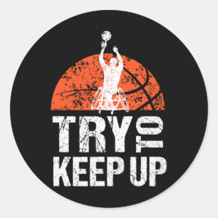 Sticker Rond En Fauteuil Roulant Athlète T Joueur De Basket Ess