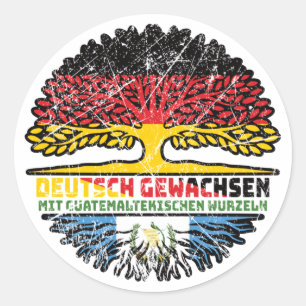 Sticker Rond en guatémaltèque allemand Baum