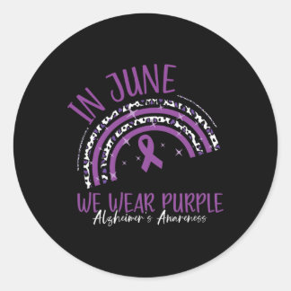 Sticker Rond En Juin Nous Portons Violet Heimerheimer Sensibili