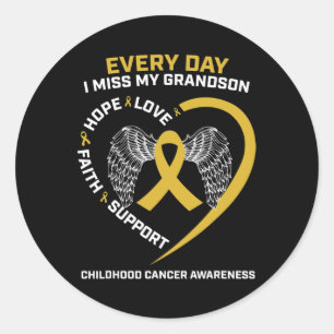 Sticker Rond En Mémoire De Ma Petite Fille Cancer De L'Enfance