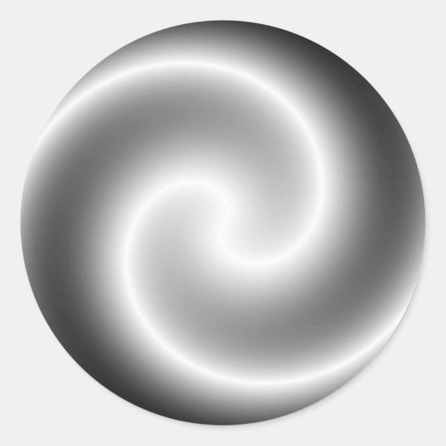 Sticker rond en métal argenté (Devant)