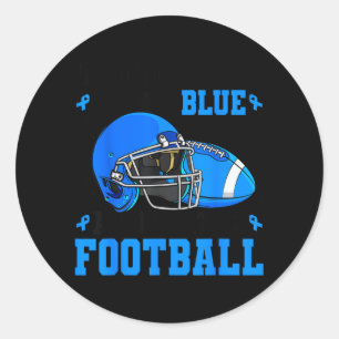 Sticker Rond En novembre, portons le bleu pour le diabète et le