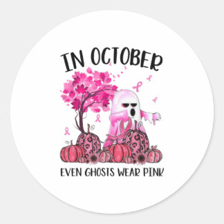 Sticker Rond En Octobre Même Ghost Porte Des Boîtes De Ruban Ro