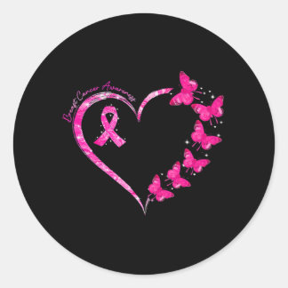 Sticker Rond En Octobre Nous Portons La Sensibilisation Au Canc