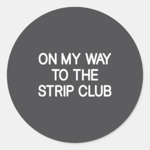 Sticker Rond En route pour le club, Drôle, Blagues, Sarcastique