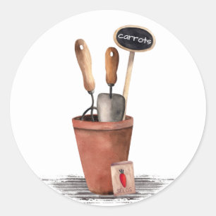 Sticker rond en terre cuite