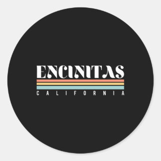 Sticker Rond Encinitas Californie