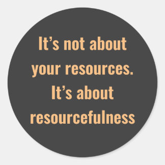 Sticker Rond Encouragement des mots avec un texte simple sur