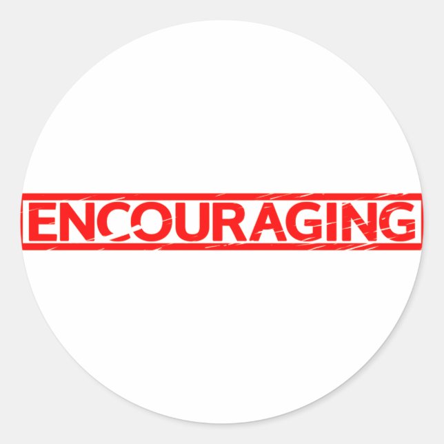 Sticker Rond Encouragement du timbre (Devant)