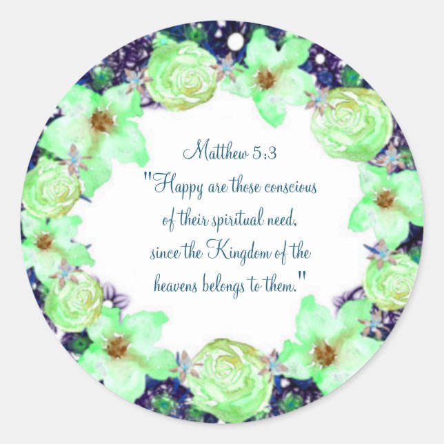 Sticker Rond Encouragement Lumière Réconfort Espoir (Devant)