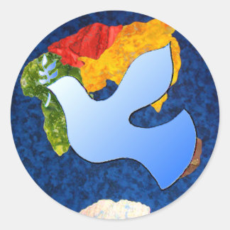 Sticker Rond Encourager les faiseurs de paix de demain