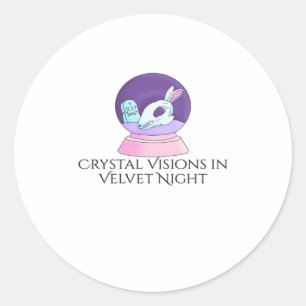 Sticker Rond Encre Whimsigoth – Forêts Mystiques, Lunes & Magie