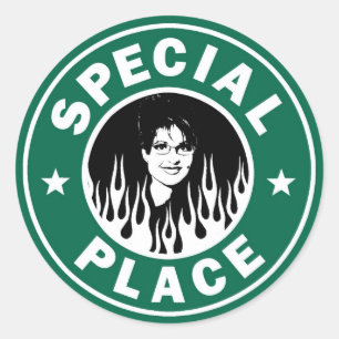 Sticker Rond Endroit spécial dans l'enfer