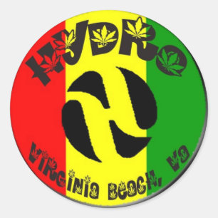 Sticker Rond Énergie hydraulique de Rasta