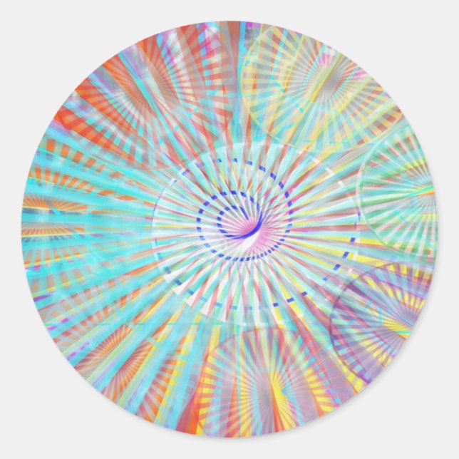 Sticker Rond Énergie solaire (Devant)