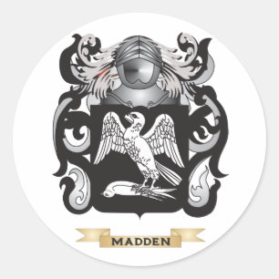 Sticker Rond Énervez le manteau des bras (la crête de famille