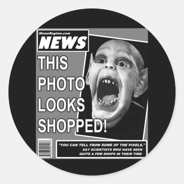 Sticker Rond Enfant chauve Chicanery (Devant)