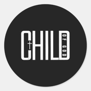 Sticker Rond Enfant De Dieu, Christian Mens Bundle Religieux