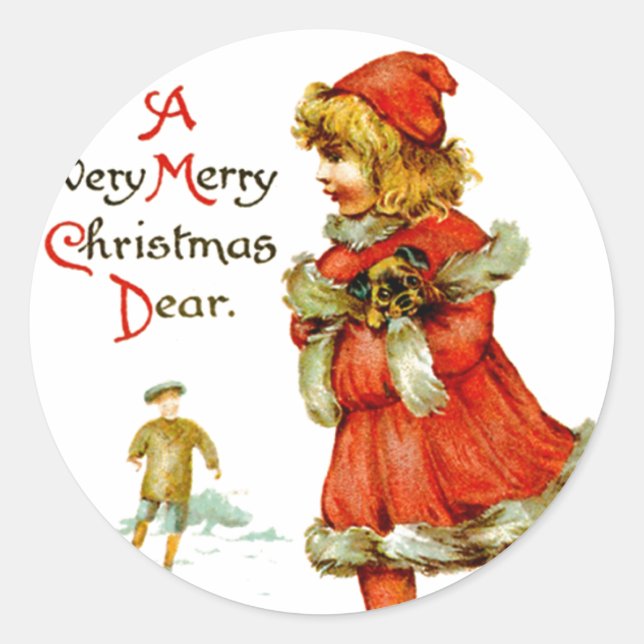 Sticker Rond Enfant Iceskating (Devant)