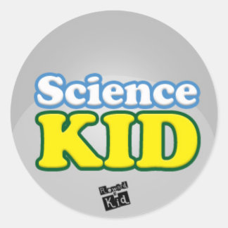Sticker Rond Enfant scientifique (série de 20)