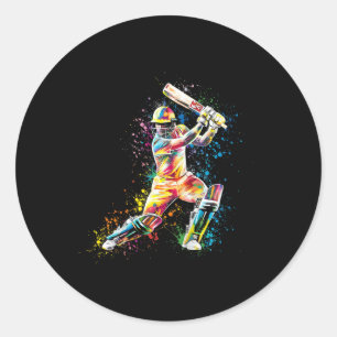 Sticker Rond Enfants Cricket multicolore Hommes Enfants Garçons