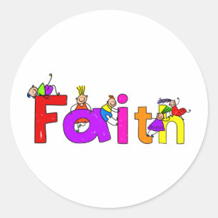 Sticker Rond Enfants de foi