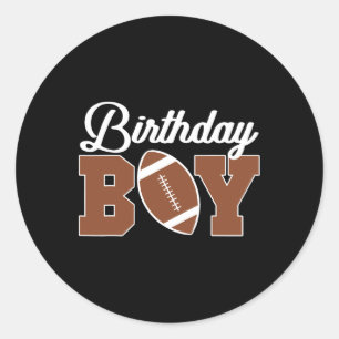 Sticker Rond Enfants Football Anniversaire Garçon Anniversaire