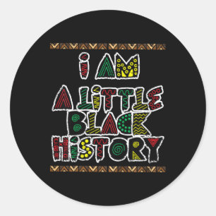 Sticker Rond Enfants Je Suis Petit Noir Histoire Mois Couleur H