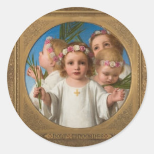 Sticker Rond Enfants merveilleux d'innocents saints