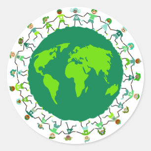 Sticker Rond Enfants terrestres