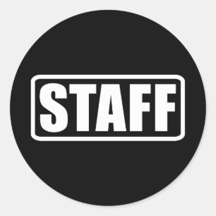 Sticker Rond Engin de sécurité du personnel de l'événement