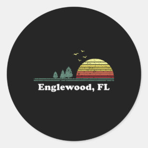 Sticker Rond Englewood Florida - Accueil Imprimer