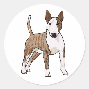 Sticker Rond English Bull Terrier