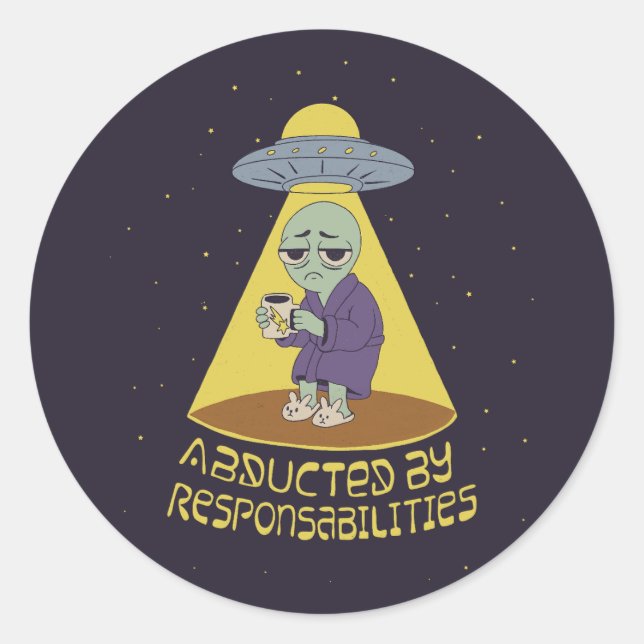 Sticker Rond Enlevé par des responsabilités (Devant)