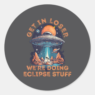 Sticker Rond Enlèvement Alien de Solar Perdant