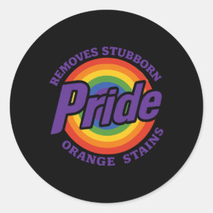 Sticker Rond Enlever les taches orange tenaces Résister à la fi