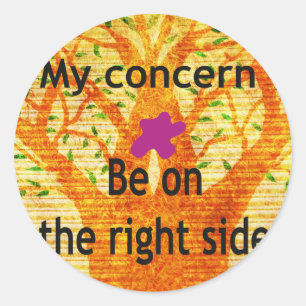 Sticker Rond Enraciné dans la droiture Baobab perspective Vinta